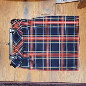Tartan plaid pencil skirt size 6